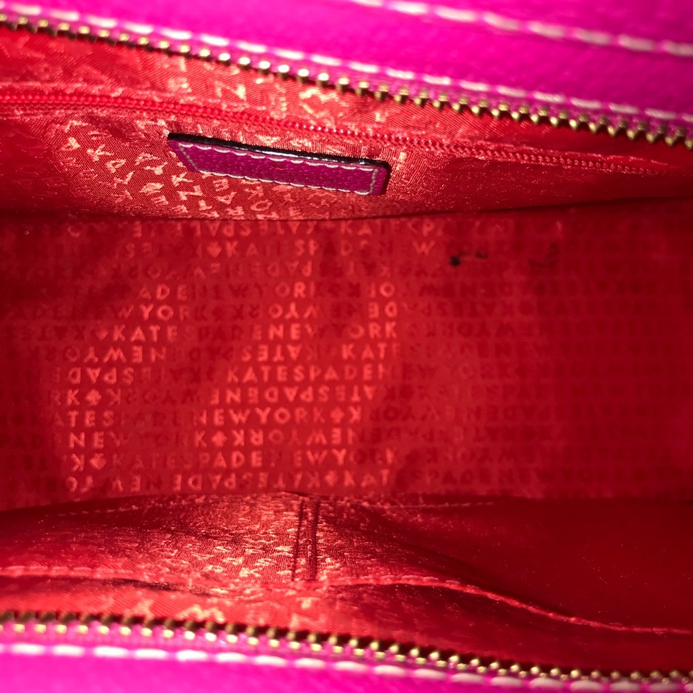 Kate Spade hot pink satchel with shoulder strap - Picture 8 of 8